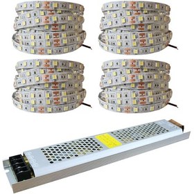 Resim 4040 Yeni Nesil Şerit Led Günışığı 20 Metre + 33 Amper 400W Trafo 