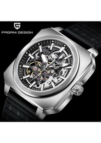 Resim Pagani Design Pd-1791 Erkek 42mm Su Geçirmez By-9020 Otomatik Mekanik Saat Safir Kristal Işıklı Spor Saat Gümüş 