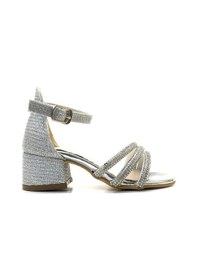 Resim Prego Taş Biye Detaylı Tokalı Çocuk Abiye Ayakkabı Gumüş Gumüş 