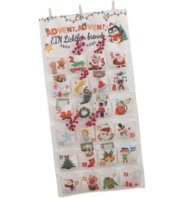 Resim Lijinxu Yılbaşı Advent Takvimi Asılı Saklama Çantası Boş 