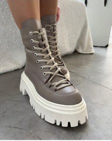 Resim Coppa Hakiki Deri Kadın Vizon Bot Vizon 