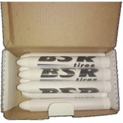 Resim Bsr Lastik (KAUÇUK) Tebeşiri Meksika Beyaz, 12ad/pk 