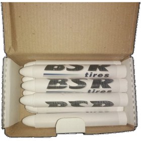 Resim Bsr Lastik (KAUÇUK) Tebeşiri Meksika Beyaz, 12ad/pk 