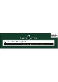 Resim Faber-Castell Asetat İşaretleme Kalemi Siyah 12 Adet Siyah 