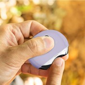 Resim Elektrikli Tırnak Clipper, 3'ü 1 Arada Düzeltici Ve Parlatıcı, Otomatik 3 Hızlı Fingerail Clippers Yetişkinler İçin Işık Ve Mor 