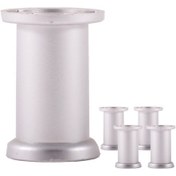 Resim Ademkocplastik 10 Cm Ares Plastik Gri Mobilya Baza Sehpa Ayağı (4'Lü) 
