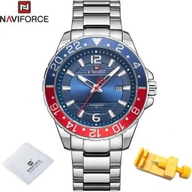 Resim Hanyang Ssbe Naviforce Rahat Marka Erkek Saati Paslanmaz Çelik Spor Saat Erkekler Için Kuvars Tarih Saat Aydınlık Eller ile Relogio Masculino (Yurt Dışından) 