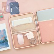 Resim Darbeye Dayanıklı iPad ve Tablet Saklama Çantası, 27.94/33.78 cm MacBook Laptop Kılıfı Fermuarlı, Poliüretan Astar - Kompakt ve Dayanıklı Elektronik Organizatör, Seyahat Aksesuar Çantası | Şık Gadget Kılıfı | Çok Yönlü Depolama, Laptop Çantası 