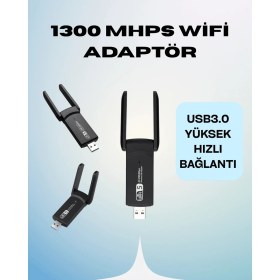 Resim Shopwave AC1200 USB Wifi Adaptör 