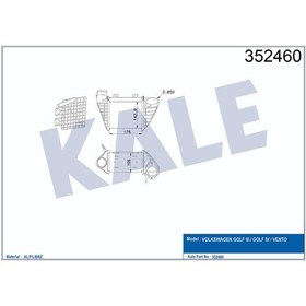 Resim Intercooler Volkswagen Golf 3 Golf 4 Vento 1.9 Tdi 1993-97 504645736 