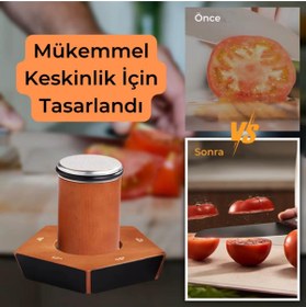 Resim Polham Pro Serisi 5 Açılı Tüm Bıçaklara Uyumlu Bileyici, Silindir Tipi Süper Keskinleştirici Bileme 