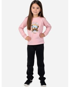 Resim Fyk Kids Kız Çocuk 3'lü Yuvarlak Yaka Sweat Dreams Baski Detayli Alt-üst Pijama Takimi Çok Renkli 