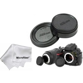 Resim Tianya - Tüm Nikon DSLR Modelleri için Body Ön ve Lens Arka Kapağı Rear Cap Set 