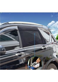 Resim Araba Yan Cam Perdesi Esnek Yapı Güneşlik Gölgelik Bebek Emzirme Örtüsü 