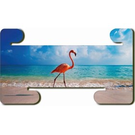 Resim Wuw Flamingo Mdf Yatay ve Dikey Baskılı Tablet Tutucu Stand 