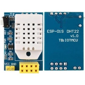 Resim Esp-01s Dht22 Isı Ve Nem Sensörü Modülü Kablosuz Wifi Akıllı Ev Otomasyon Kartı 