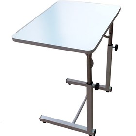 Resim Depolife Tekerlekli Notebook Laptop Çalışma Sehpası Eğim Ve Yükseklik Ayarlı Akrobat Ders Yemek Çekyat Masası 