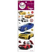Resim Face Sticker Renkli 3d Kabartma Araba Fc-176 