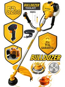 Resim Bulldozer PRO5200 Benzinli Motorlu Tırpan Çim Biçme Makinesi 