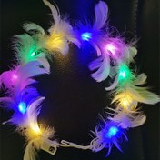 Resim Nessiworld Led Işıklı Rengarenk Yanan 3 Fonksiyonlu Otrişli Parti Tacı Renkli 12x12 cm 