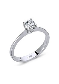 Resim Lova H Renk 0,45 Karat Pırlanta Tektaş Yüzük - HRD Sertifikalı - 1030046 