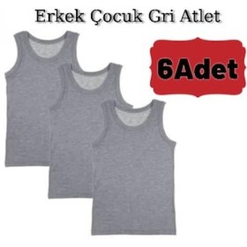 Resim Mostess Erkek Çocuk Atlet Gri 6'lı Gri 