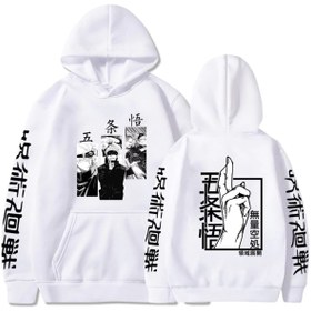 Resim GALASHOP Jujutsu Kaisen Gojo Satoru Baskılı Hoodie Model452 