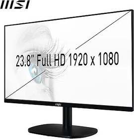 Resim MSI PRO MP245V 24" Flat 1920X1080 (FHD) 23.8 VA 100 Hz 1 ms Anti-Glare Monitör, Siyah 