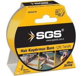Resim Sgs Çift Taraflı Halı Kaydırmaz Bant 48 mm x 10 M – Ultra Strong Tutucu Yapışkan Bant 