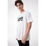 Resim Lee Lightweight Ss Wobbly Logo Crew Neck Erkek T-shirt ML65QAI12 (ML65QAI12) 