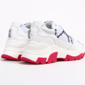 Resim VERSACE JEANS COUTURE Beyaz-Pembe Kadın Deri Sneaker 75VA3SP3ZP310L02 