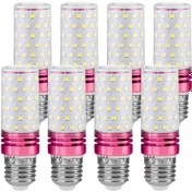 Resim 16W E14/E27 LED Mısır Işığı, 6500K Gündüz Işığı Renk, 2000 Lümen, Vida Tipi Ampul, 160W İnci Işıklı Eşdeğer, Karartılmayan, 8'li Paket 