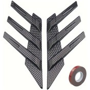 Resim Besthome1 2 Adet Araç Arka Cam Spoiler Splitter Karbon Fiber Siyah Hava Akışı Ve Stil 