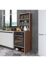 Resim Kenzlife ankastre fırın dolabı canfeza cvz 165*60*56 mutfak raflı 