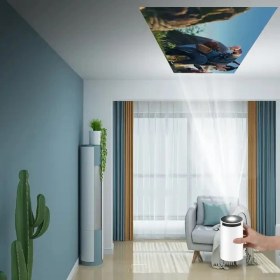 Resim Heaven House Taşınılabilir Projeksiyon Projektör Cihazı Mini Projektör LED Projektör 4K Projektör Projeksiyon Cihazı Mini Projeksiyon LED Projektör LED Projeksiyon Taşınabilir Projeksiyon 4K Projeksiyon 