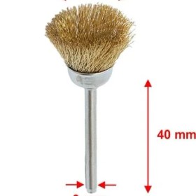 Resim Titi 6069 Pimli Çanak Prinç Tel Fırça 15 mm (2 Adet) 