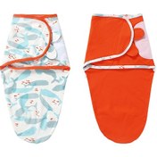 Resim Xindoker 2 Adet Nefes Alabilen Pamuklu Bebek Kundağı - 3-6 Aylık Bebekler İçin Yumuşak Ve Cilt Dostu Turuncu 