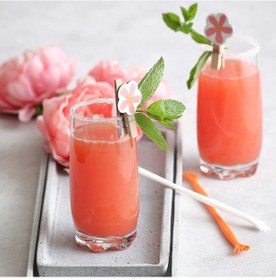 Resim LAV Adora Cam Meşrubat Bardağı 6'lı 390 ml (Limonata/Su Bardağı ) 