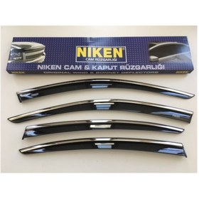 Resim Niken Fiat Linea 2007-2019 Kromlu Cam Rüzgarlığı 4'lü Mugen Marka 