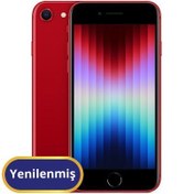 Resim Apple iPhone SE 3 Yenilenmiş TR Garanti | 64 GB Kırmızı 