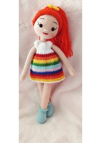 Resim Eda Bebek Amigurumi Organik Örgü Oyuncak 