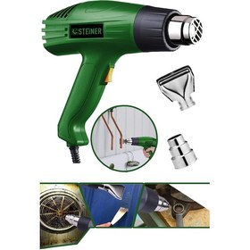 Resim Steiner 3000 Watt 2 Kademeli Profesyonel Sıcak Hava Isı Tabancası N11.413 