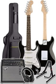 Resim Midex RPH30WH-50AMP 50 W Bluetooth Şarjlı Amfi Kulaklık Full Elektro Gitar Seti 