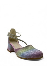 Resim Tuğba Ortopedi 773 Kız Çocuk Renkli Simli Topuklu Abiye Ayakkabı 