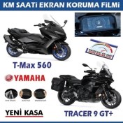 Resim Yamaha T-Max 560 / Tracer 9gt+ (Yeni Kasa) Yeni Kasa Motosiklet Ekran Km Koruyucu 