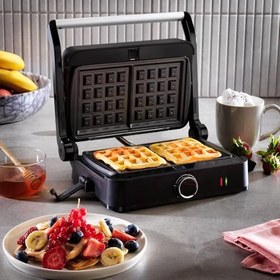 Resim Schafer Trio Chef Waffle Ve Tost Makinesi-Siyah 