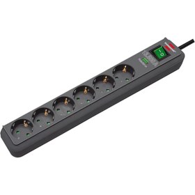 Resim Brennenstuhl Eco Line 1,5 m Uzunlukta 13.500A Akım Koruyucu Priz Işıklı Anahtar ve Çocuk Koruması 