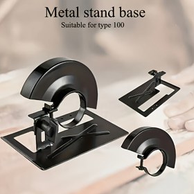 Resim 1 Takım Ayarlanabilir Metal Stand Kiti + Koruyucu Denge Tabanı + Çok Açılı Kilitleme, Masa Testeresi/Kesme Makinesi Aksesuarı için DIY Ahşap İşleme Dönüşüm Aracı 