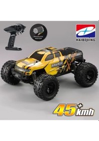 Resim Haiboxing RC 1/16 Ravage 45+ KM/H Sürat Uzaktan Kumandalı RC Model Araba RTR Elektrikli 4WD Brushless Fırçasız Offroad Truck 