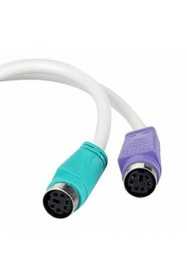 Resim Platoon Usb To Ps2 Klavye Mouse Çevirici Usb Erkek Ps2 Dişi Kablolu 